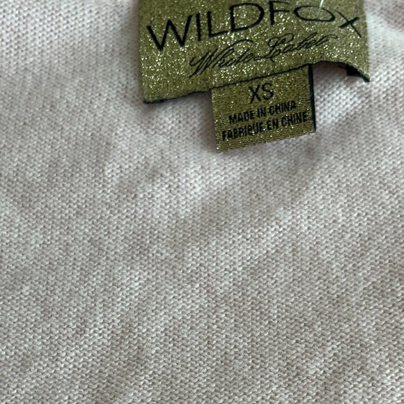 Wildfox White Label Sequin Love Potion Pink Sweater Round Neck Oversized Small - Picture 4 of 4